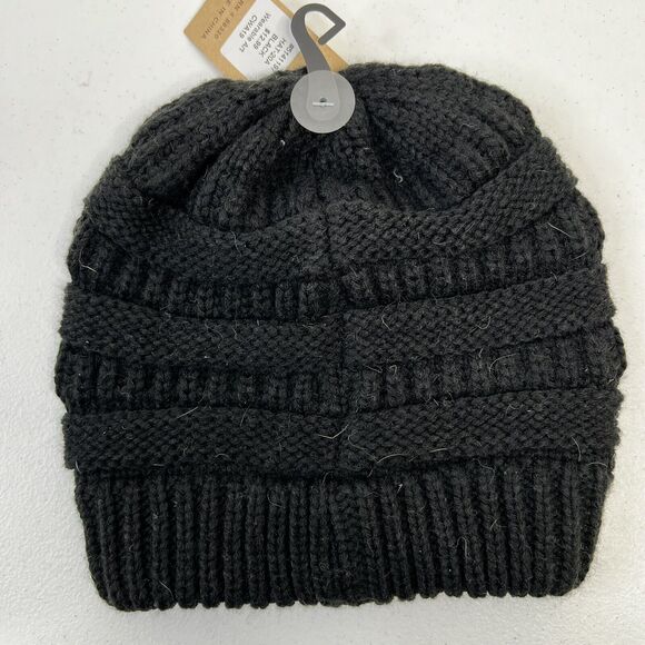 CC Beanie Winter Trendy Warm Oversized Chunky Baggy Stretchy Slouchy Skully Hat - Picture 6 of 8